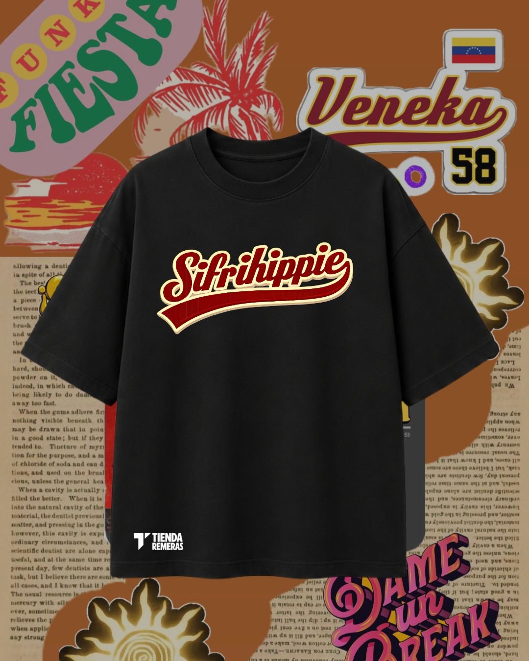 remera sifrihippie Rawayana
